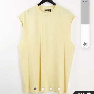 ASOS Yellow Men's Tank size S
